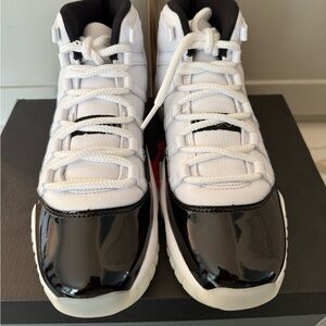 Jordan Air 11 Retro White and Metallic Gold-Black